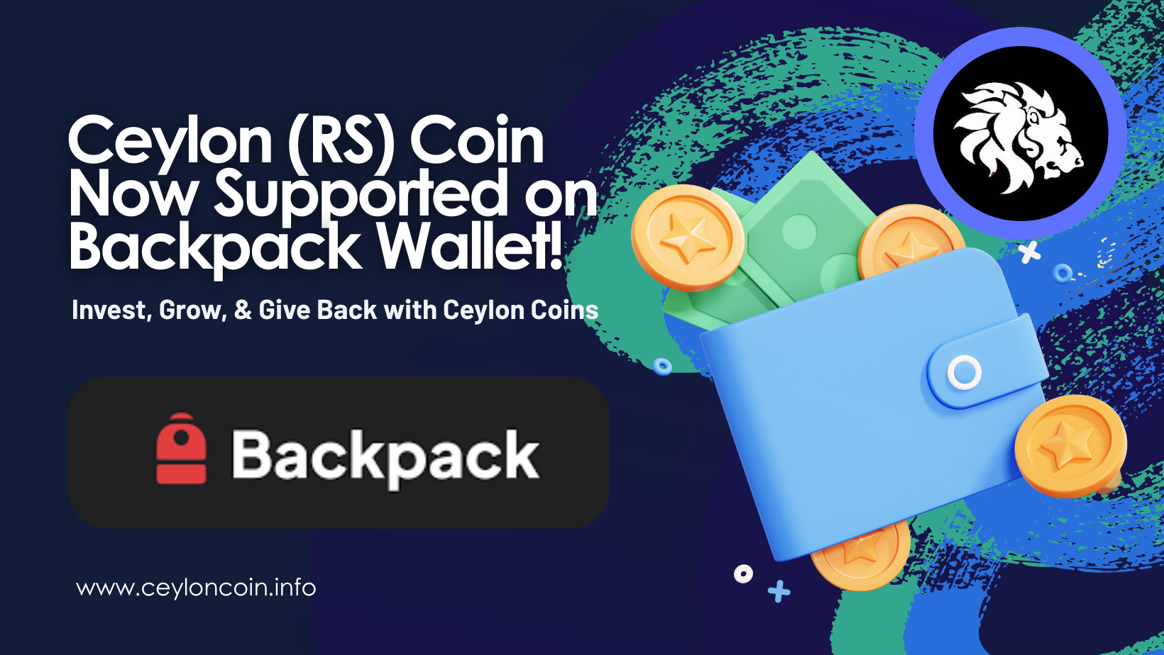 Ceylon (RS) Coin Now Supported on Backpack Wallet!